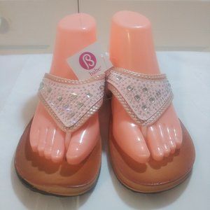 BABE RHINESTONE THONG SANDAL FLIP FLOPS